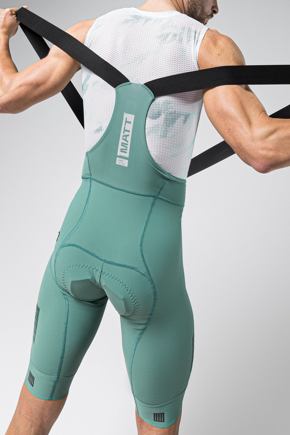 BIB SHORTS MATT 2.0 MEN HEDGE GREEN - K10